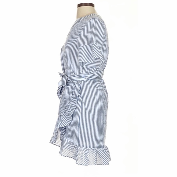 Vineyard Vines Nautical Striped Seersucker Mini Dress - Picture 3 of 9